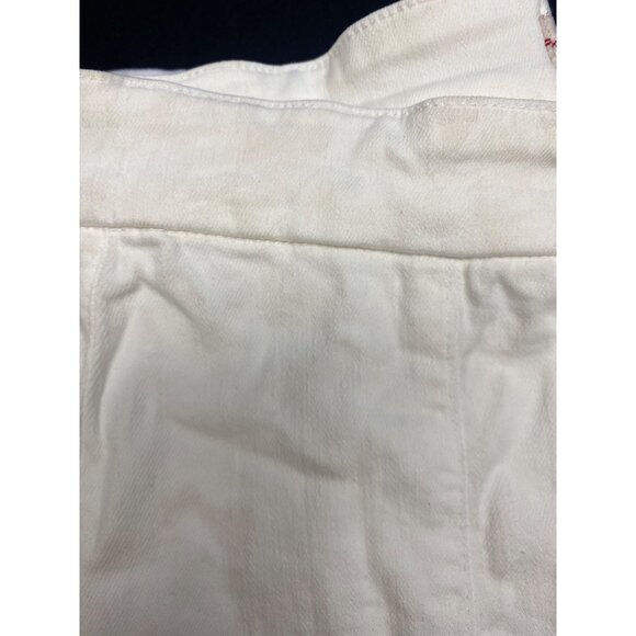 Guess White Sofia 1981 High-Rise Flared Cropped Jeans Size 27 NWD (Stained) - Picture 4 of 5